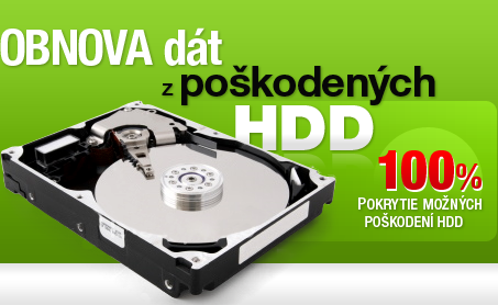Obnova dát z poškodených pevných diskov. 100% pokrytie možných poškodení.